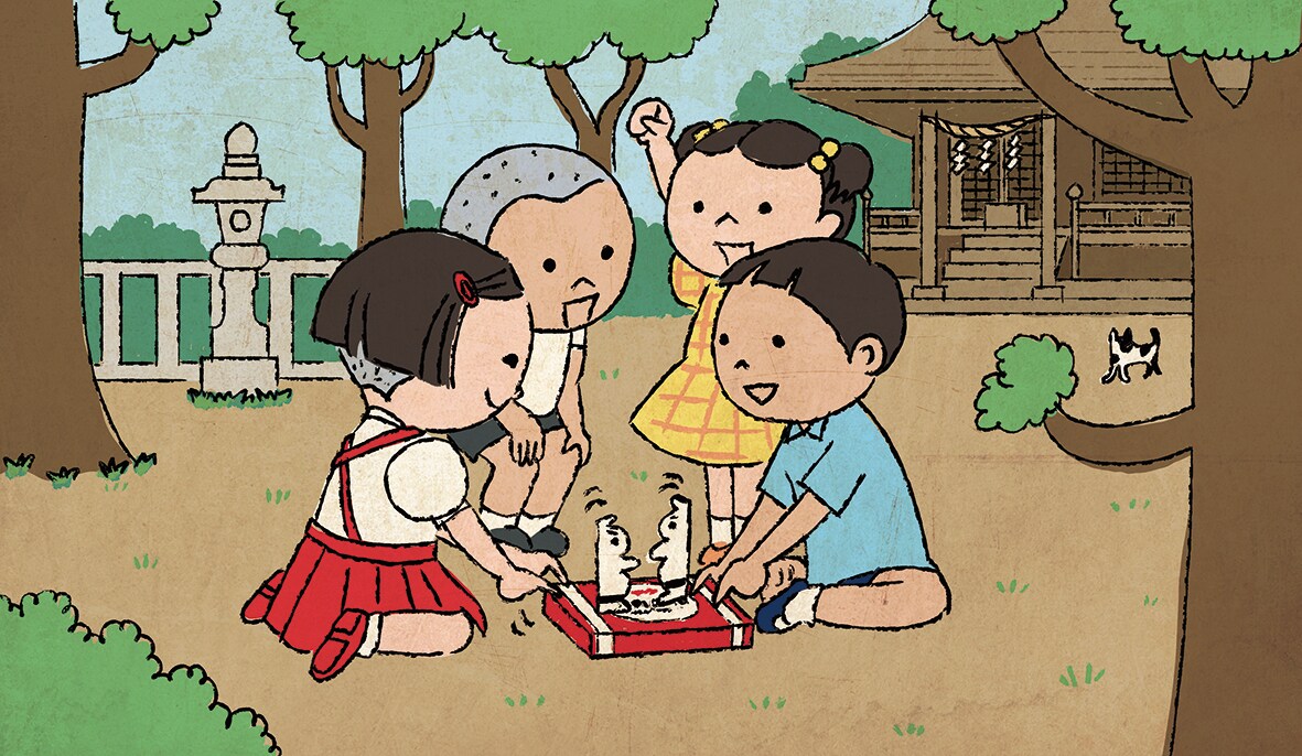 明治　復刻パッケージキャンペーン用　イラスト