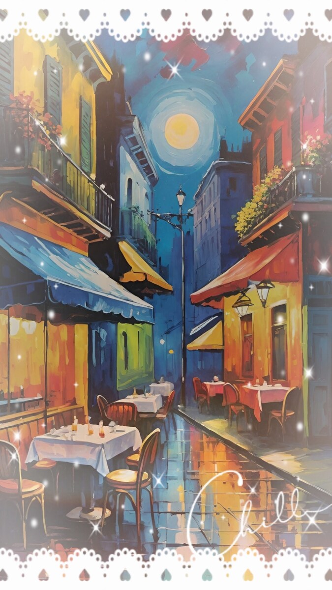 夢の中っぽい真夜中のRestaurant