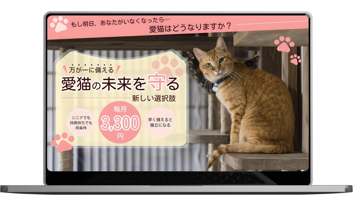 愛猫たすけあい制度を運営 事業者様のホームページ制作