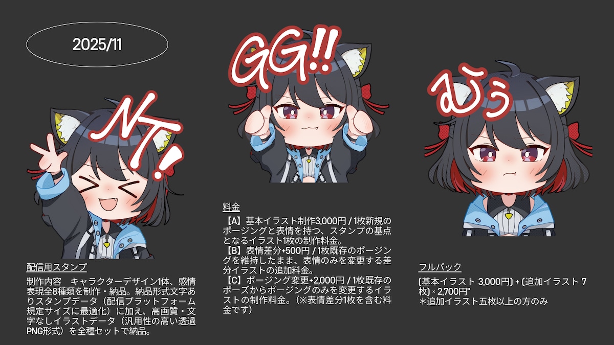 配信者様のスタンプ