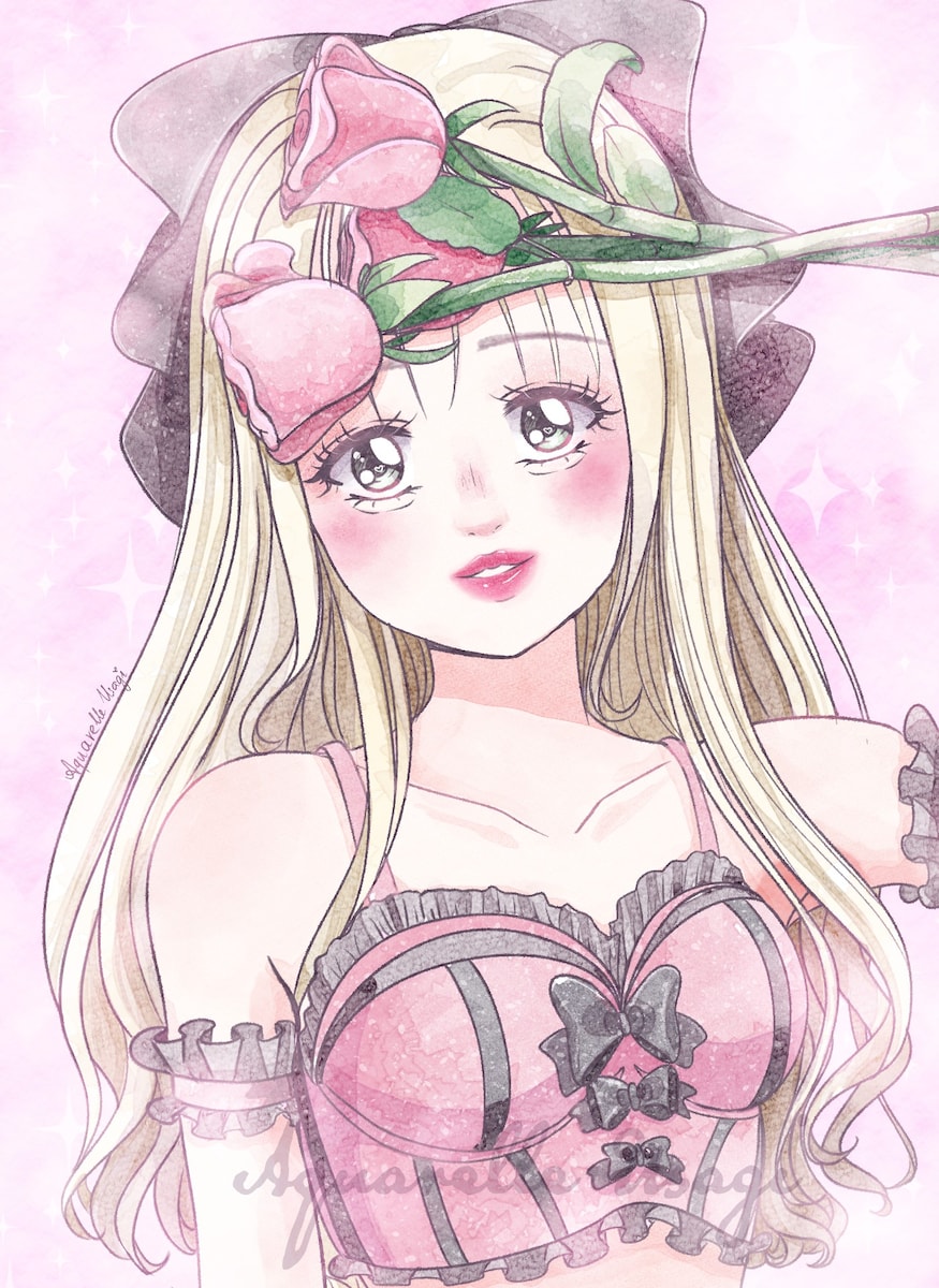 薔薇のように可憐で、ちょっぴり大人っぽい女の子