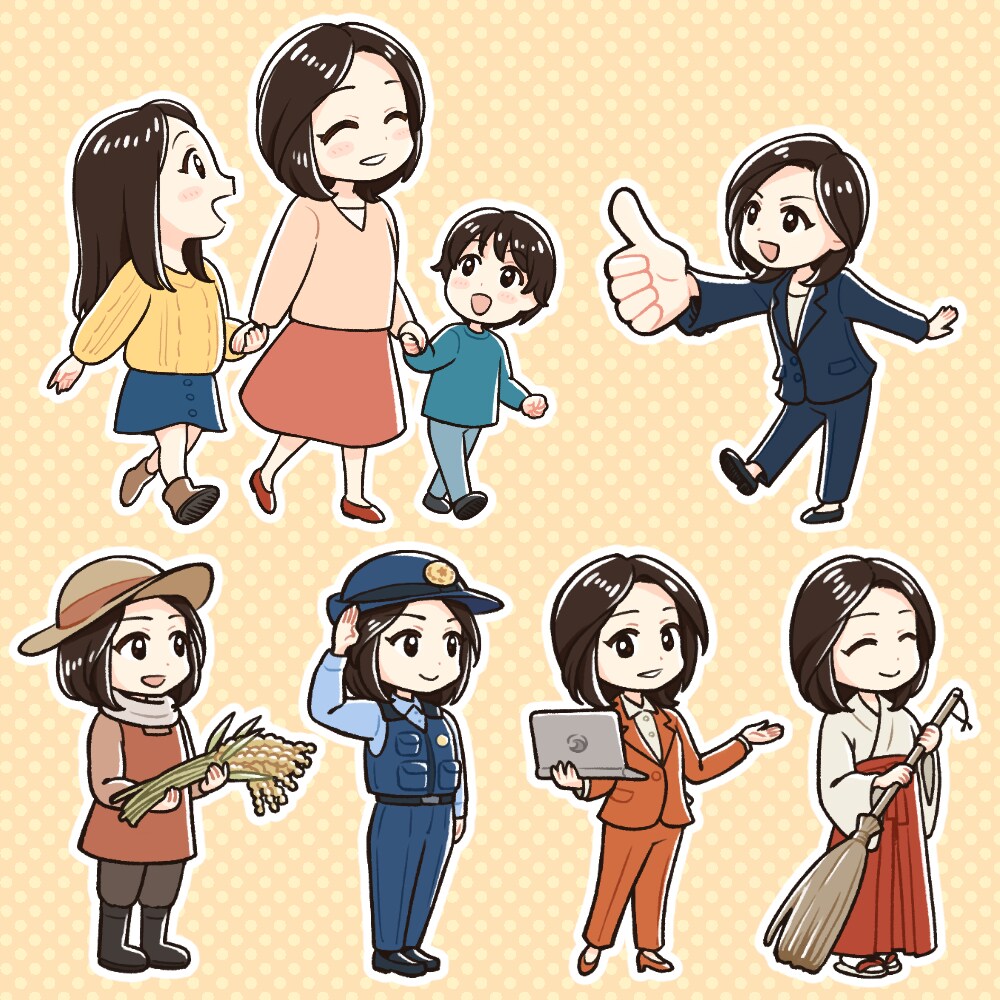 選挙チラシ用 カットイラスト