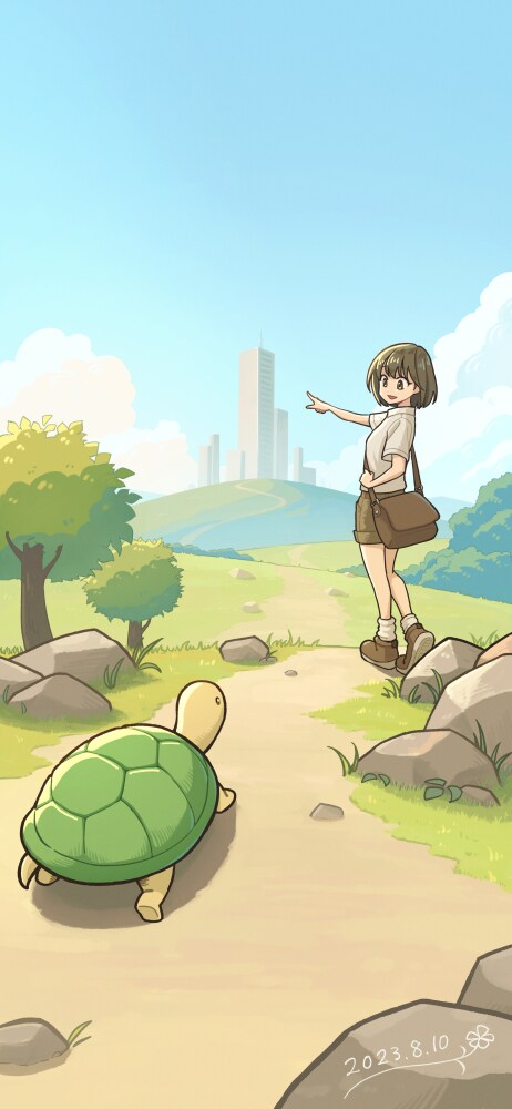 モバイル壁紙用イラスト