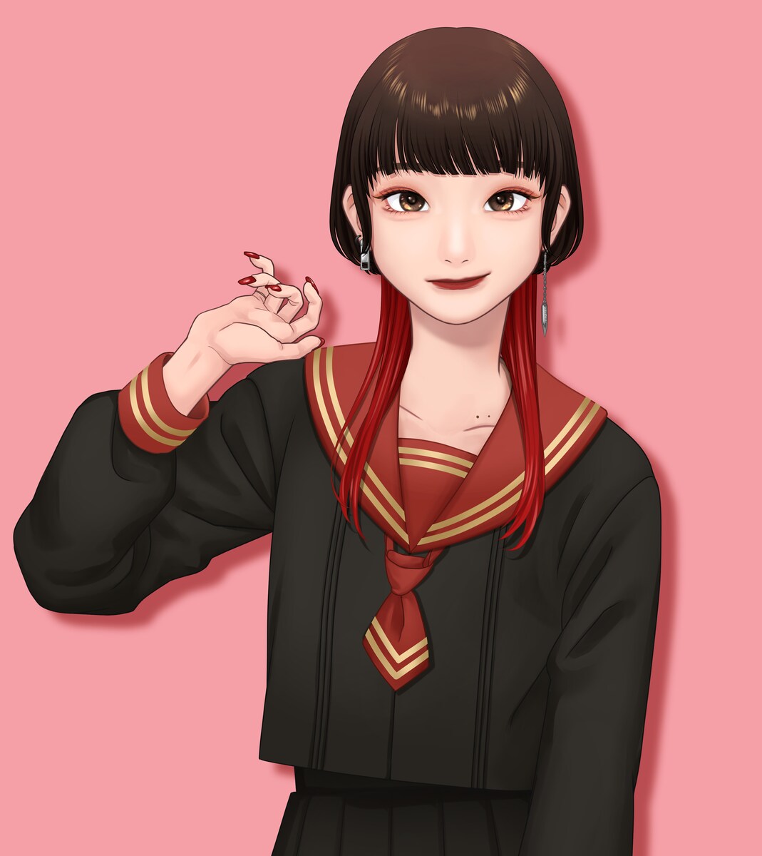 自主制作Live2Dモデル用イラスト