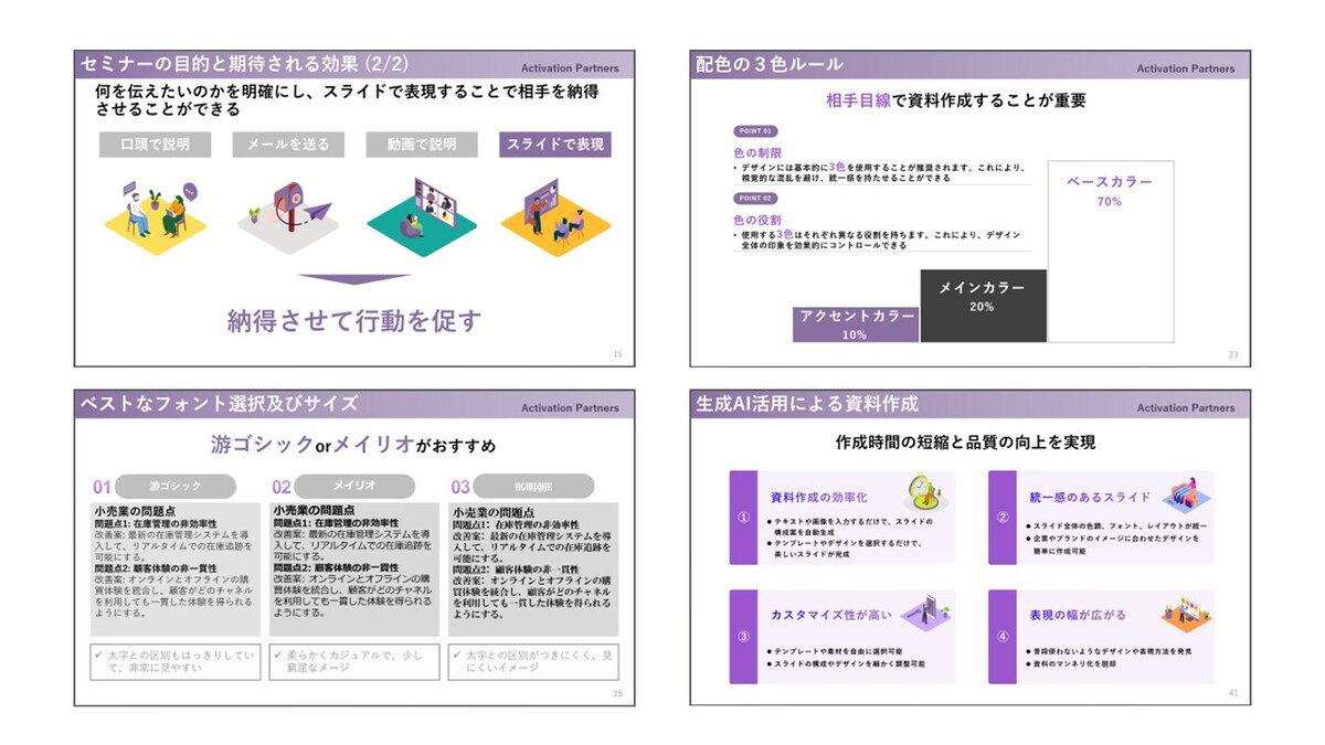 プレゼン資料作成研修・セミナー