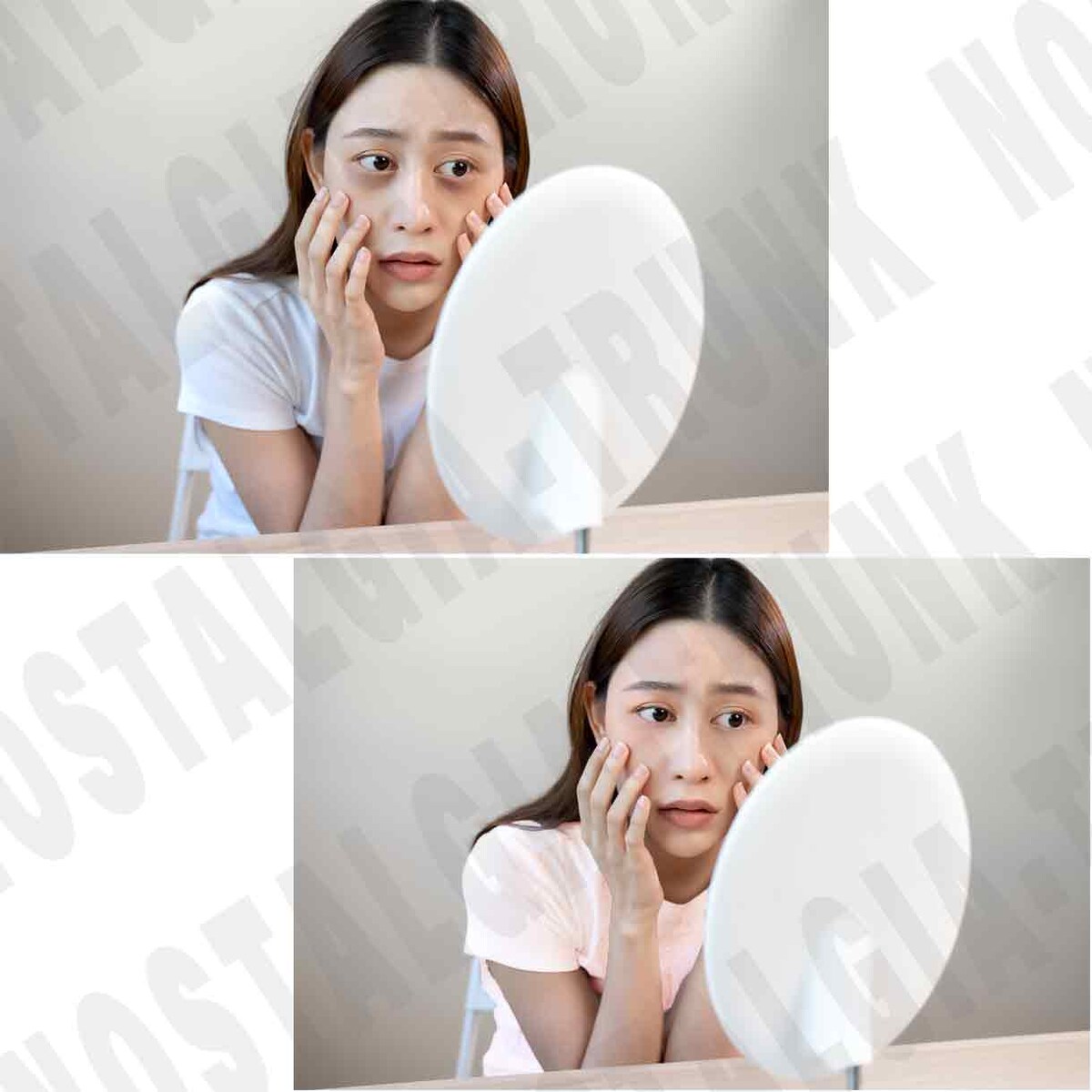 美肌、しわ消し、クマ消しレタッチ
