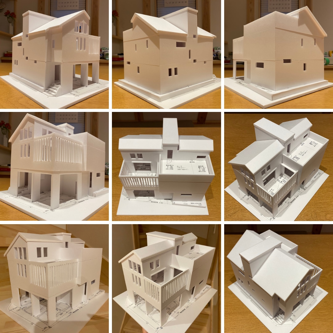 住宅模型（M様邸：外観）