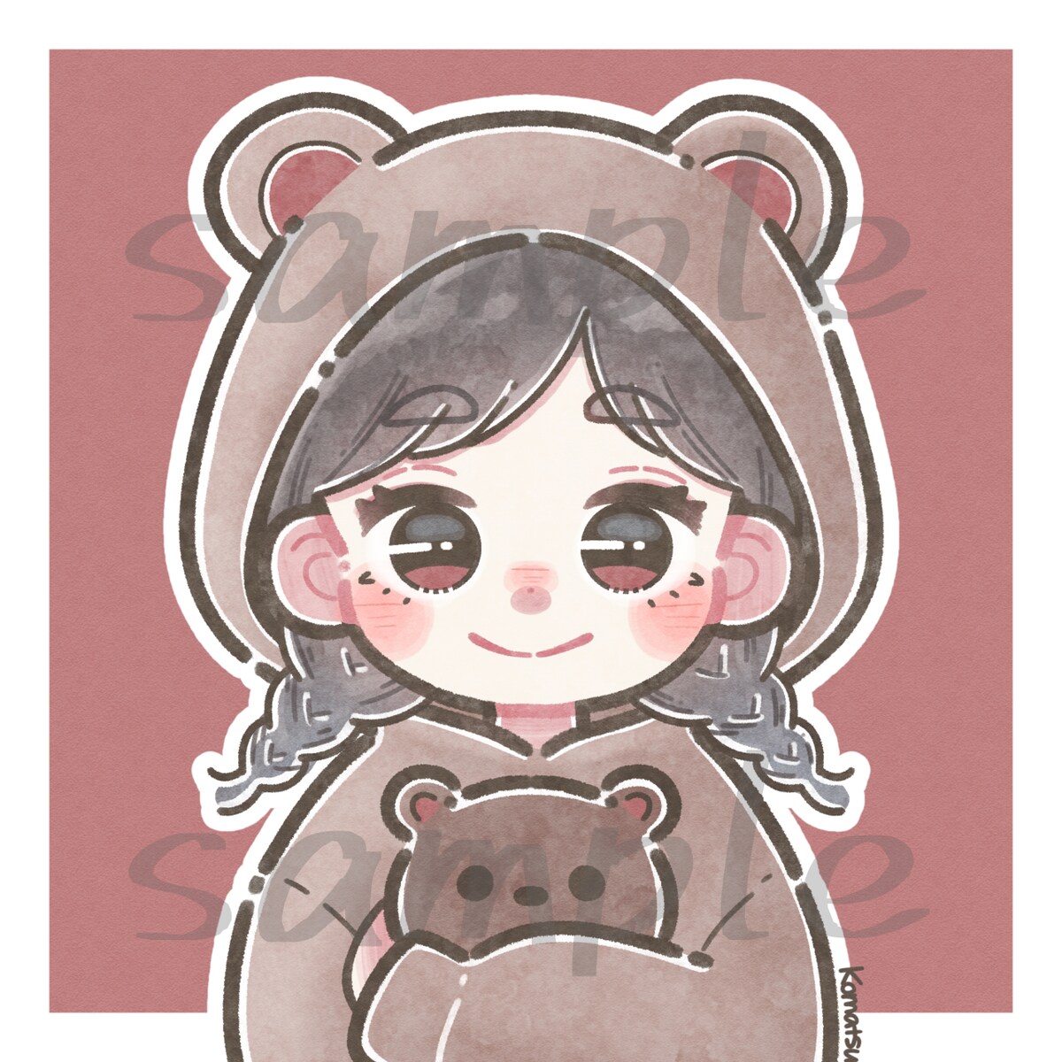 くまさんパーカー