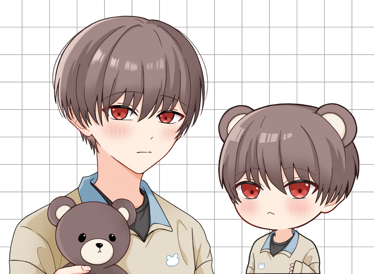 等身・SDイラスト(胸上)