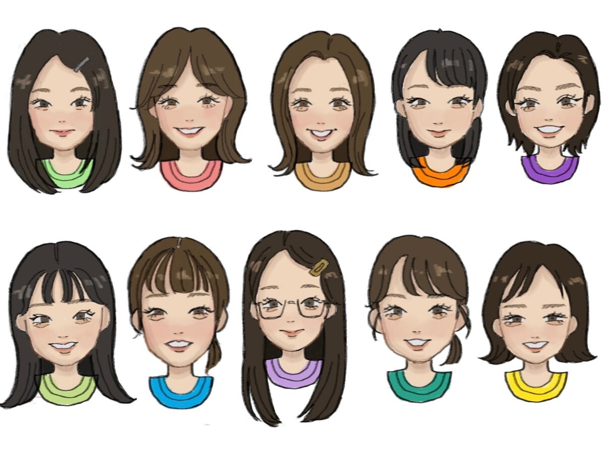 友人の似顔絵作成