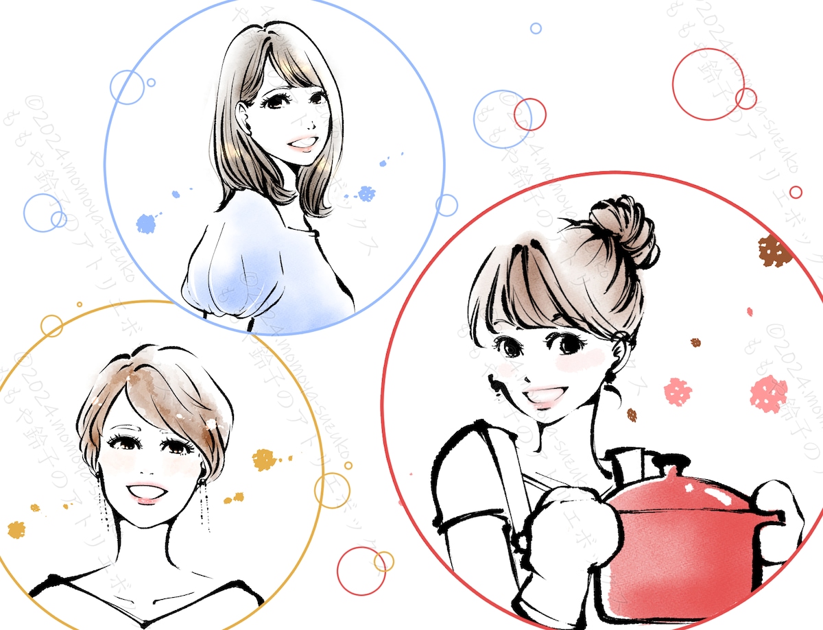 お洒落な線画イラストでアイコンのご依頼をいただきました！