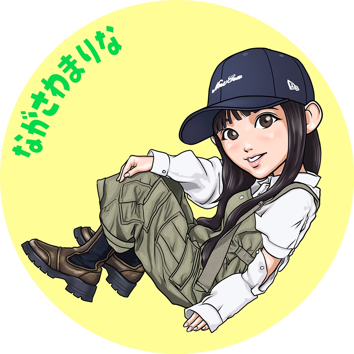 【SNS用アイコン】カジュアル女子イラスト（2025）
