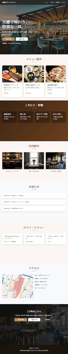飲食店の完成パターン