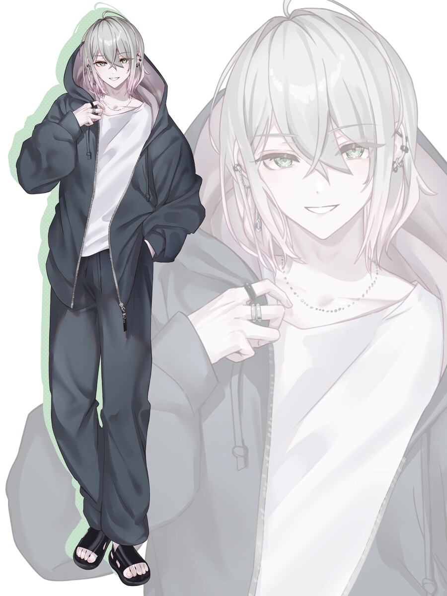 堕蘭　キャラクターデザイン＆立ち絵（MilMia様）