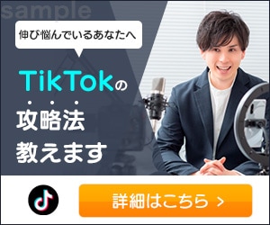 TikTokのコンサルティング用バナー