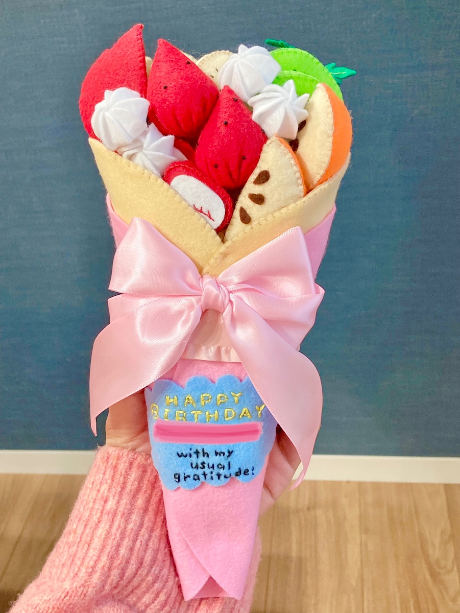 花束風クレープ(オーダーメイドご依頼品)