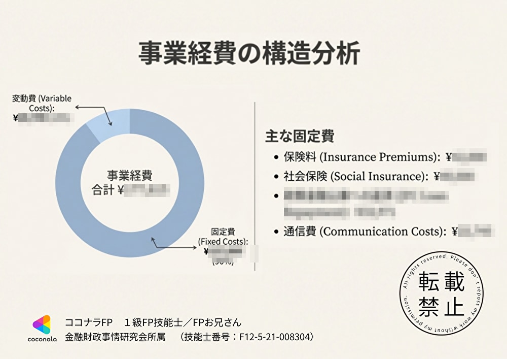 事業に対するコストの洗い出し