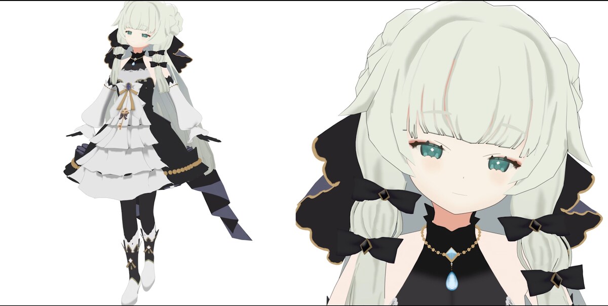 Vtuber 黒曜のい様　3Dモデル FA作成