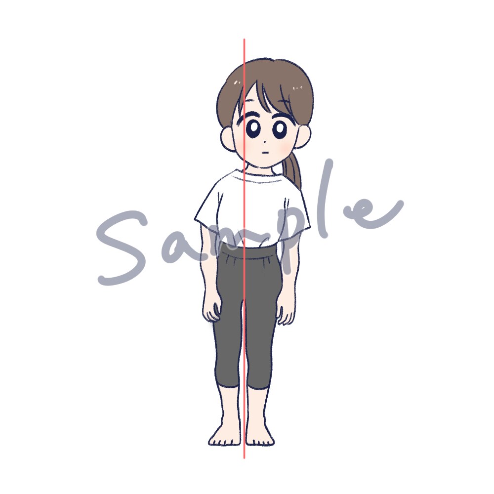 姿勢に関するイラスト