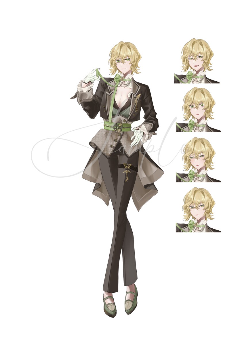 TRPG用立ち絵・表情差分　サンプル