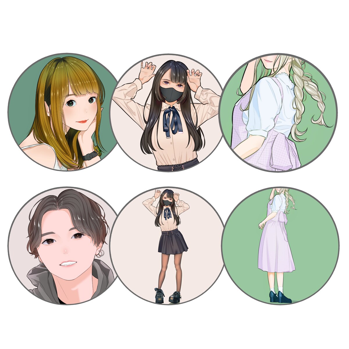 似顔絵アイコン集