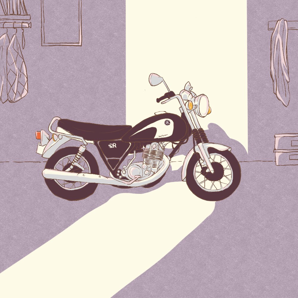 バイク絵