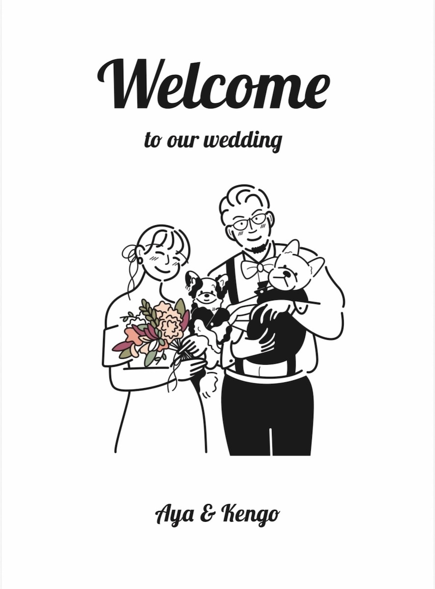 wedding welcome board