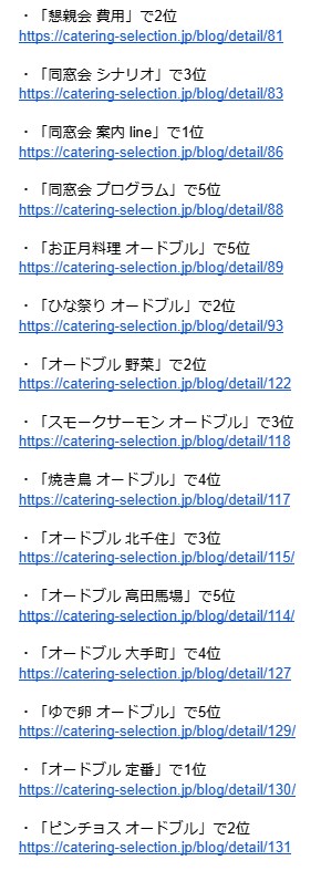 ケータリングセレクション様実績②