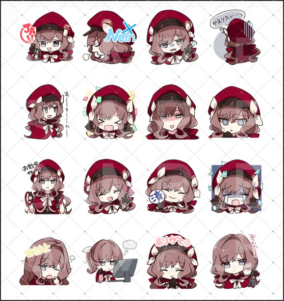 スタンプ・ステッカー用イラスト