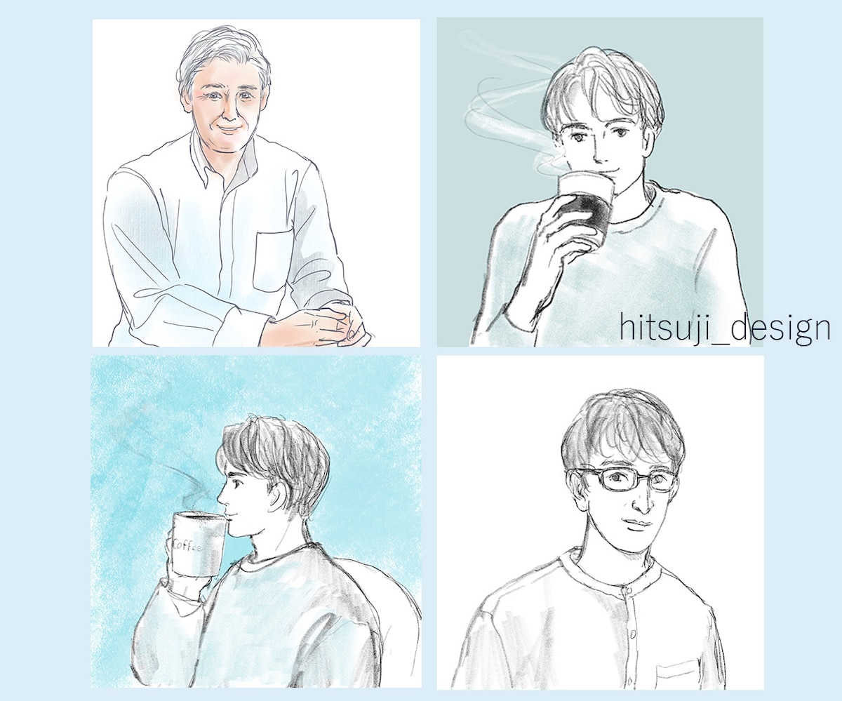 男性アイコン制作例