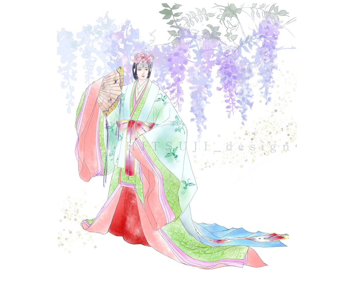 巫女舞（装束・コスチュームイラスト）