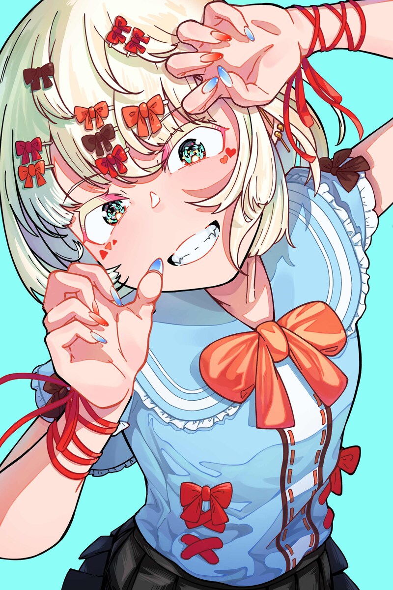 リボンまみれの女の子