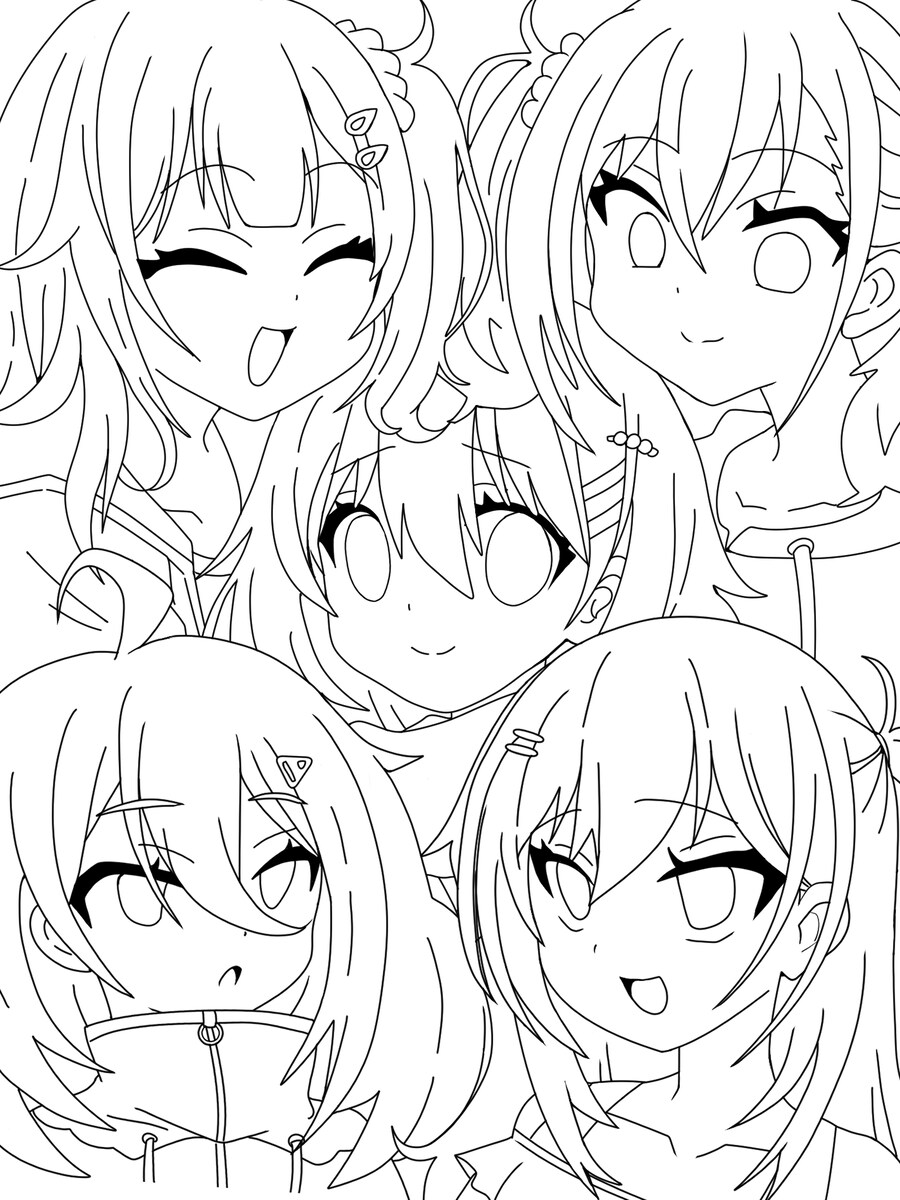 キャラクター線画