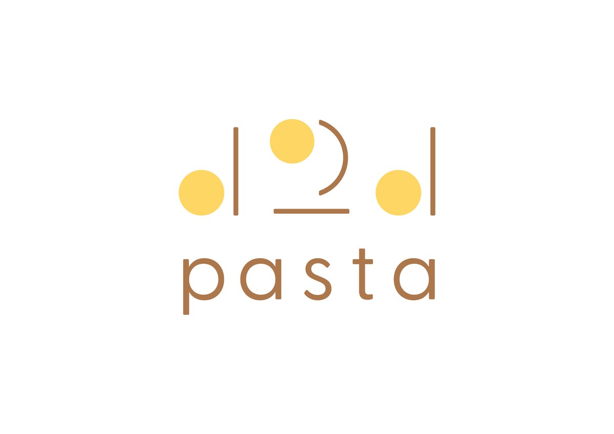 自家製麺パスタをメインに取り扱うレストランのロゴデザイン