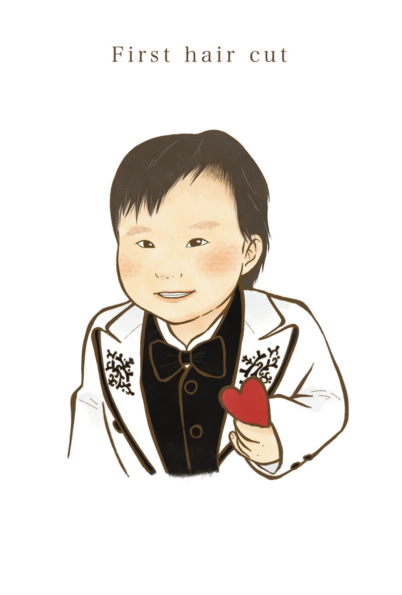 ファーストカット似顔絵イラスト