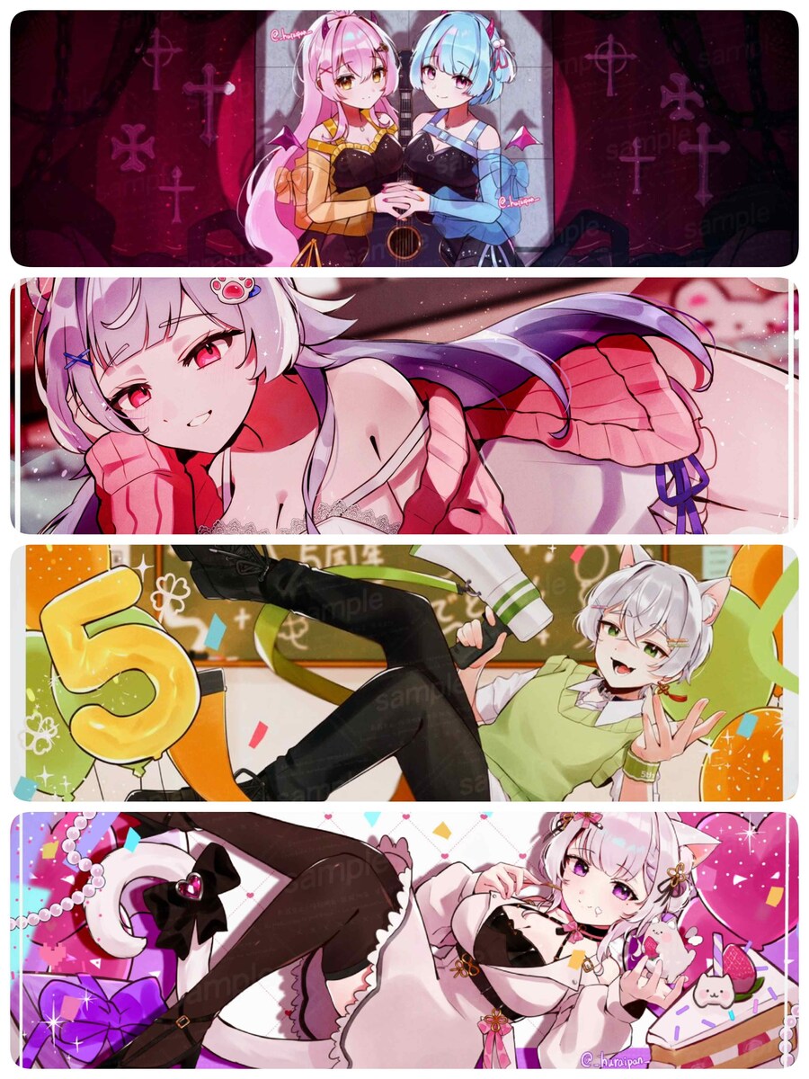 VTuber 記念日イラスト MVイラスト