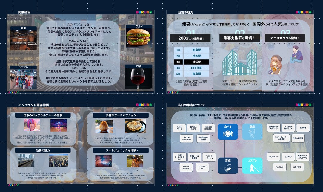 【ポートフォリオ】街イベント企画書