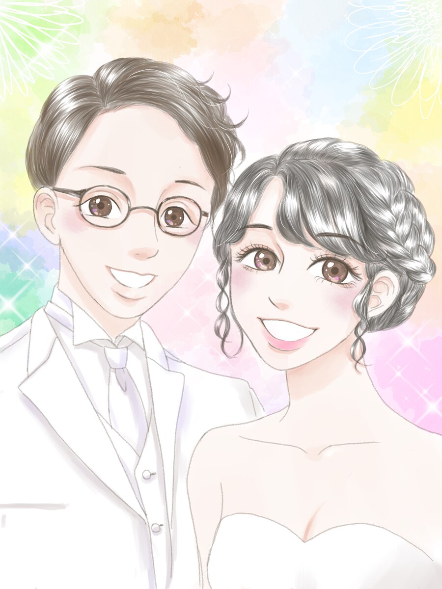 ウェルカムイラスト（鉛筆・水彩風）
