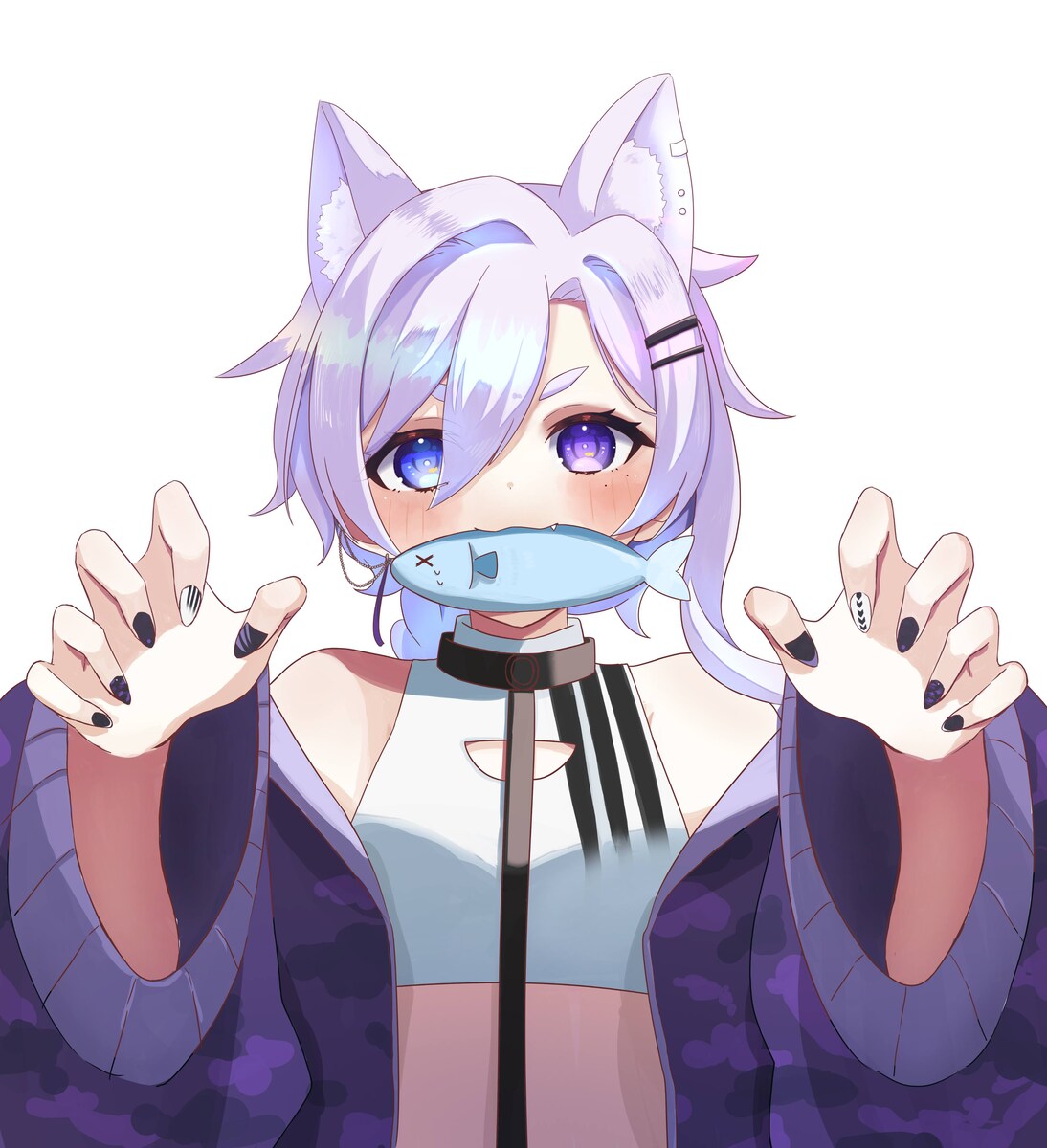 vチューバー【猫葉蒔音】アイコン用イラスト