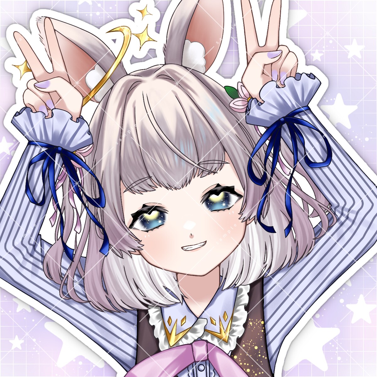 ご依頼で作成させていただいたアイコンイラスト