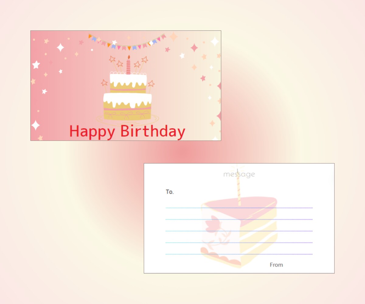 誕生日カード