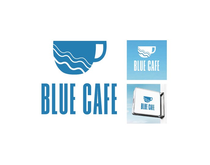 BLUE CAFE ロゴ