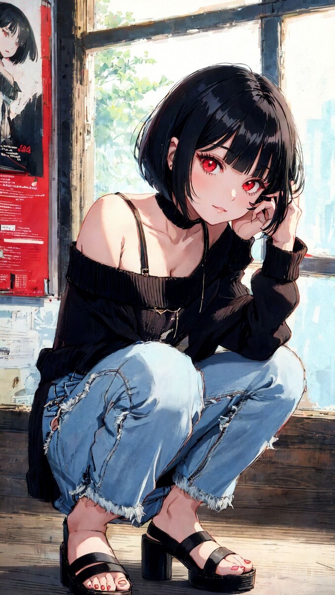 【イラスト風①】デートシーン