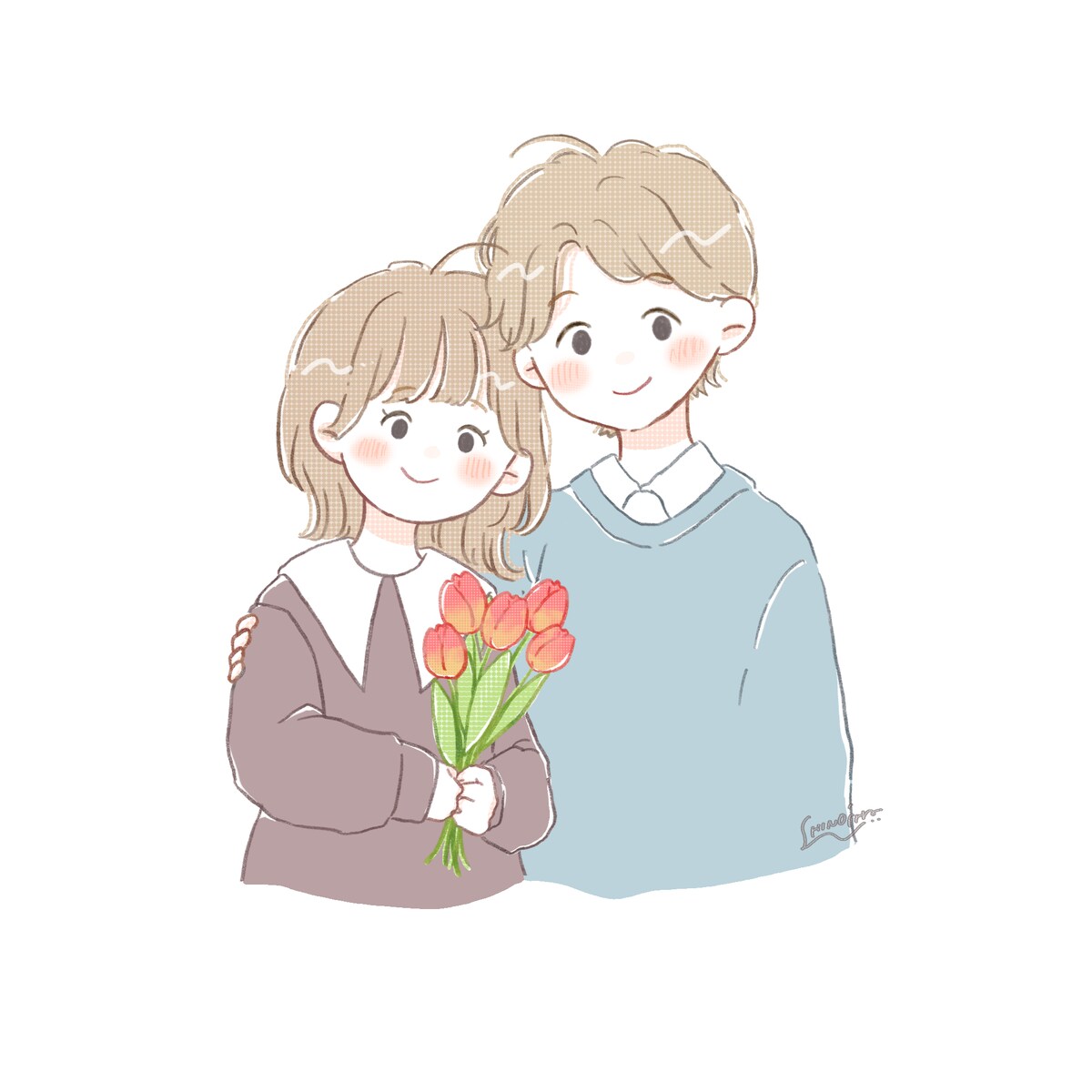 カップルイラスト