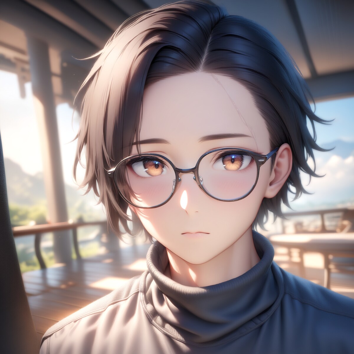 自画像（風）