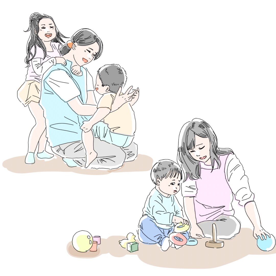 SNS等などで使える保育士アイコンイラスト