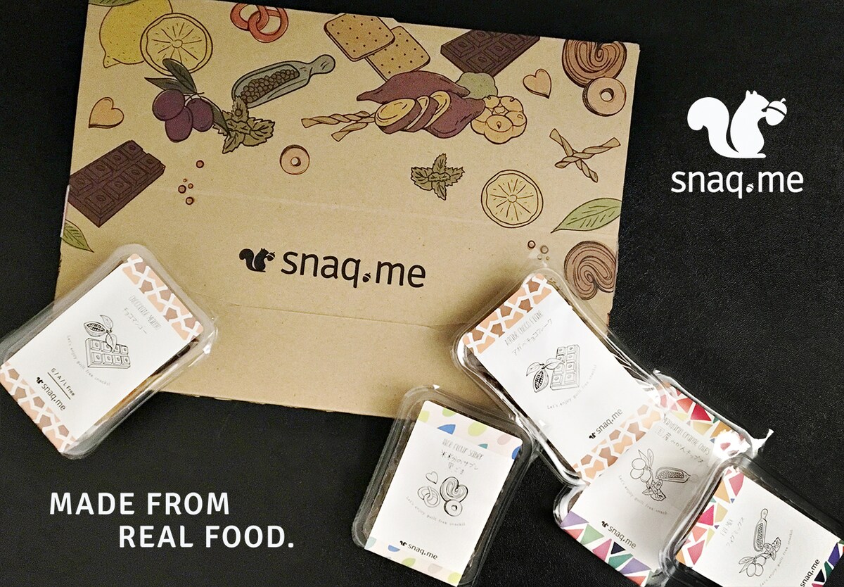 snaq.meロゴ、パッケージデザイン