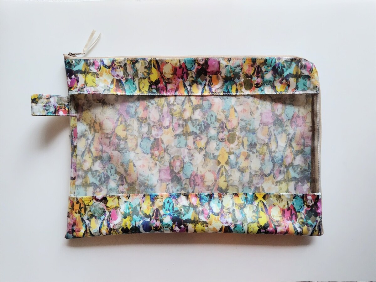 A4　L字ファスナー　クリアポーチ