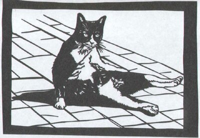 ペットの写真を切り絵に加工
