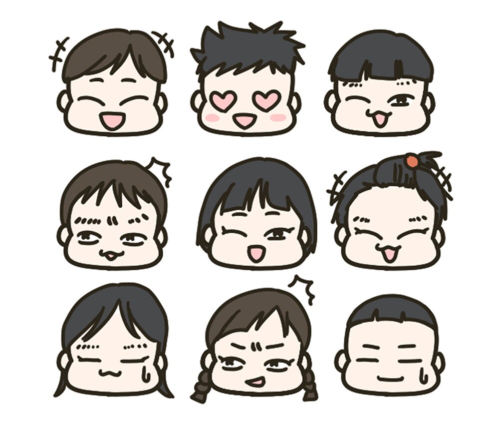 LINE絵文字スタンプ用サンプル
